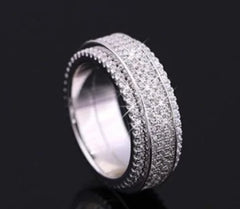 Rotatable Ice Out Band Ring