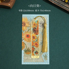 Metal Sunflower Hollow Bookmark