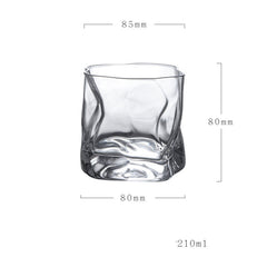 Unique Irregular-Shaped Whiskey Glass