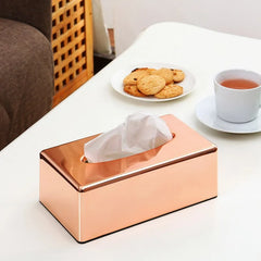 Elegant Royal Rose Gold Tissue Box