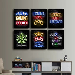 Gamer Quotes Art Poster