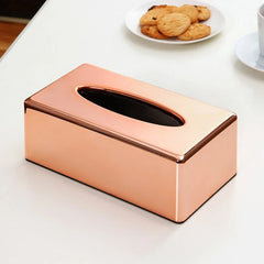 Elegant Royal Rose Gold Tissue Box