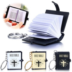 Mini Bible Keychain Book Pendant