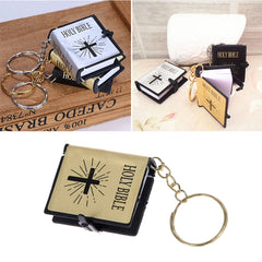 Mini Bible Keychain Book Pendant