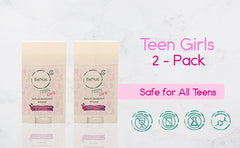 2-Pack all-Natural Deodorants for Kids & Teens