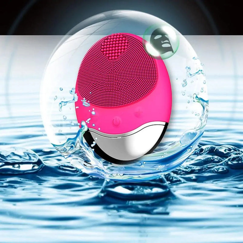 Wireless Silicone Facial Cleansing Massage Brush