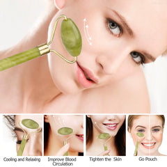 Double Head Jade Facial Massage Roller