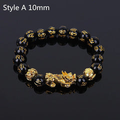 Feng Shui Wealth Bracelet  Black Beads