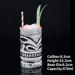 Hawaii Ceramic Tiki Mugs