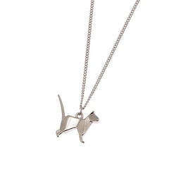 Origami Cat Necklace