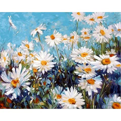 DIY Paint by Number Flower Canvas Kit for Adults