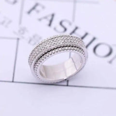 Rotatable Ice Out Band Ring