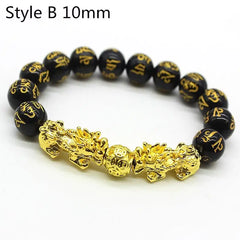 Feng Shui Wealth Bracelet  Black Beads