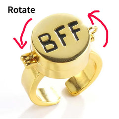 Rotatable BFF Fidgets Ring Spinner