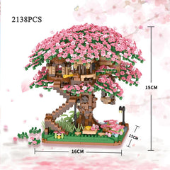 3D Sakura Flower Treehouse